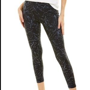 Sweaty Betty Navy Blue Periwinkle Etch Print All Day Full Length Legging NWT XXS